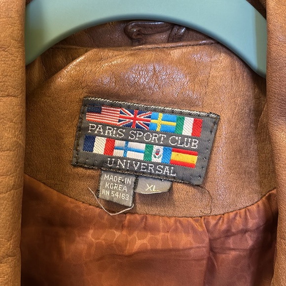 Vintage Fringed brown leather jacket - Picture 3 of 4